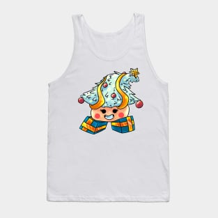 X-Mas Tree Christmas Gem Biscuit Tank Top